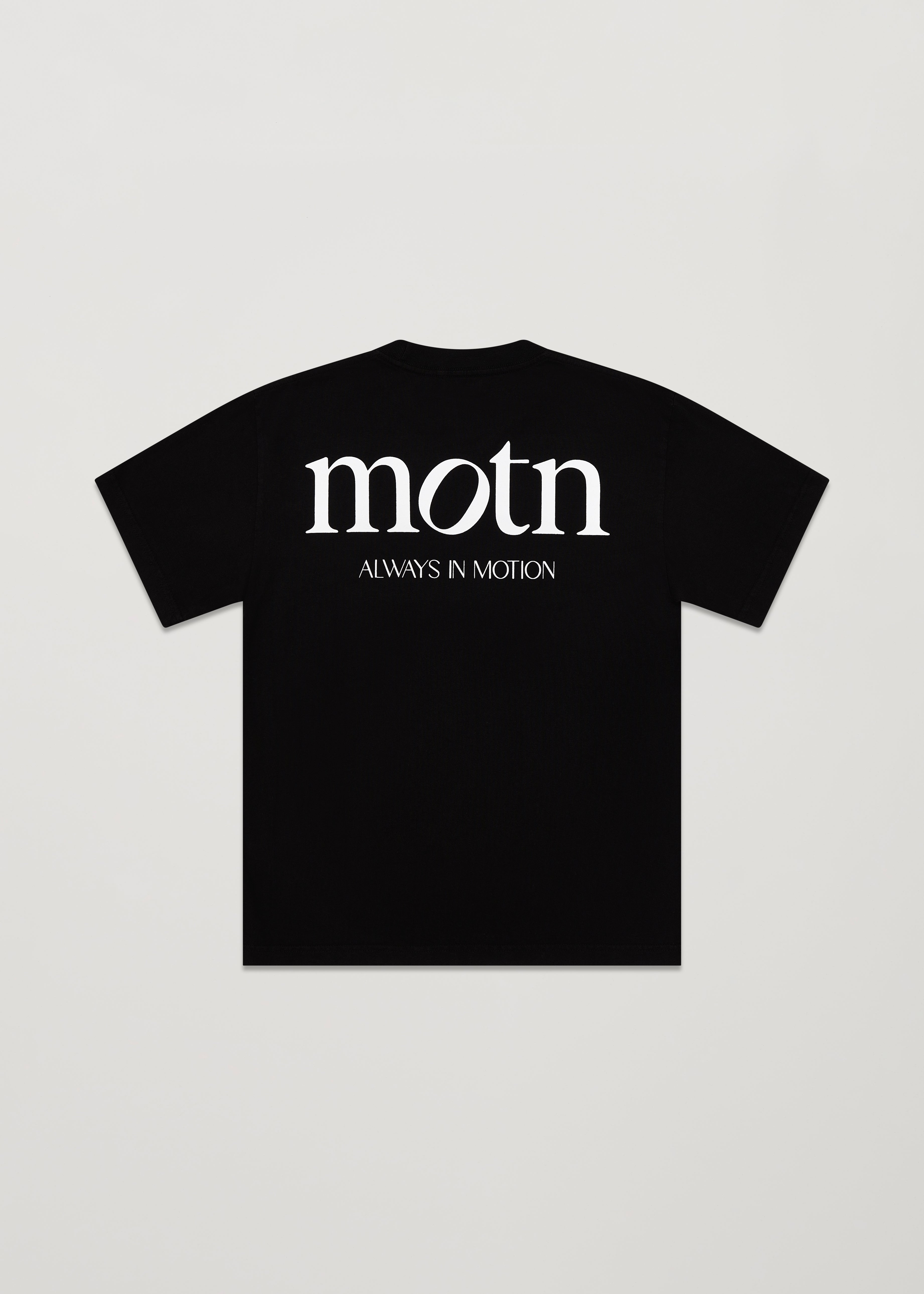 Black MOTN Icon Tee - always in motion